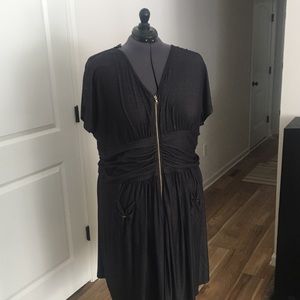 Lucie Lu Skater Dress 5X Zippered Front w Pockets